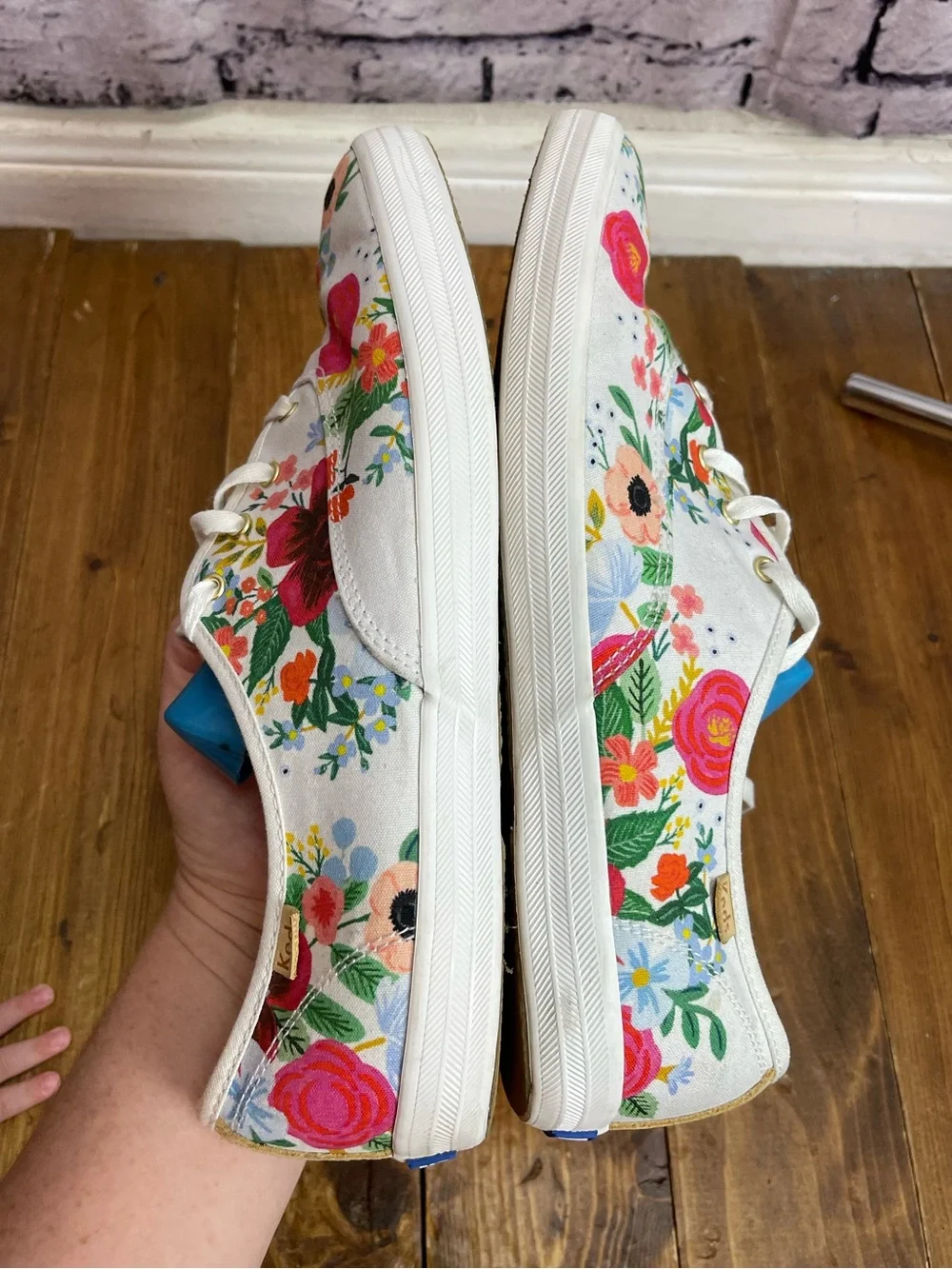 Keds x Rifle paper co Womens size 11 champion garden party canvas sneakers